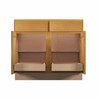ABERDEEN Assembled 39 in. W x 34.5 in. H x 24 in. D Plywood Base Cabinet w/(2) Roll-out Trays in Caramel | Kunal Kitchens
