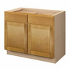 Aberdeen Assembled 42 in. W x 34.5 in. H x 24 in. D Plywood Base Cabinet in Caramel