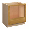 ABERDEEN Assembled 33 in. W x 34.5 in. H x 24 in. D Plywood Oven Base Cabinet in Caramel | Kunal Kitchens