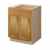 ABERDEEN Assembled 24 in. W x 32.5 in. H x 24 in. D Plywood Base Cabinet in Caramel | Kunal Kitchens
