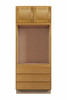 ABERDEEN Assembled 33 in. W x 82 in. H x 24 in. D Plywood Oven Tall Cabinet in Caramel | Kunal Kitchens
