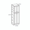 ABERDEEN Assembled 24 in. W x 82 in. H x 24 in. D Plywood Tall Cabinet in Caramel | Kunal Kitchens