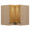 ABERDEEN Assembled 36 in. W x 34.5 in. H x 24 in. D Plywood Lazy Susan Base Corner Cabinet Left in Caramel | Kunal Kitchens