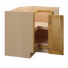 ABERDEEN Assembled 36 in. W x 34.5 in. H x 24 in. D Plywood Lazy Susan Base Corner Cabinet Left in Caramel | Kunal Kitchens