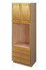 ABERDEEN Assembled 33 in. W x 96 in. H x 24 in. D Plywood Oven Tall Cabinet in Caramel | Kunal Kitchens