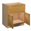 ABERDEEN Assembled 30 in. W x 34.5 in. H x 24 in. D Plywood Farm Sink Base Cabinet in Caramel | Kunal Kitchens