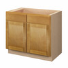 ABERDEEN Assembled 39 in. W x 34.5 in. H x 24 in. D Plywood Sink Base Cabinet in Caramel | Kunal Kitchens