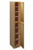 ABERDEEN Assembled 15 in. W x 96 in. H x 24 in. D Plywood Tall Cabinet in Caramel | Kunal Kitchens