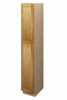 ABERDEEN Assembled 15 in. W x 96 in. H x 24 in. D Plywood Tall Cabinet w/(3) Roll-out Trays in Caramel | Kunal Kitchens