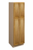 ABERDEEN Assembled 24 in. W x 90 in. H x 24 in. D Plywood Tall Cabinet w/(4) Roll-out Trays in Caramel | Kunal Kitchens