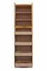ABERDEEN Assembled 24 in. W x 90 in. H x 24 in. D Plywood Tall Cabinet w/(4) Roll-out Trays in Caramel | Kunal Kitchens
