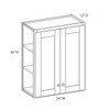 ABERDEEN Assembled 24 in. W x 30 in. H x 12 in. D Plywood Wall Cabinet in Caramel | Kunal Kitchens