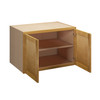 ABERDEEN Assembled 36 in. W x 24 in. H x 12 in. D Plywood Wall Cabinet in Caramel | Kunal Kitchens