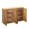  Aberdeen Assembled 48 in. W x 30 in. H x 12 in. D Plywood Wall Cabinet in Caramel | Kunal Kitchens