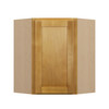 ABERDEEN Assembled 24 in. W x 36 in. H x 12 in. D Plywood Diagonal Corner Wall Cabinet in Caramel | Kunal Kitchens