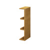 ABERDEEN Assembled 6 in. W x 30 in. H x 12 in. D Plywood Wall End Cabinet in Caramel | Kunal Kitchens