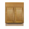 ABERDEEN Ready to Assemble 27 in. W x 34.5 in. H x 24 in. D Plywood Base Cabinet w/(2) Roll-out Trays in Caramel | Kunal Kitchens