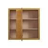 ABERDEEN Ready to Assemble 30 in. W x 30 in. H x 12 in. D Plywood Blind Wall Corner Cabinet in Caramel | Kunal Kitchens