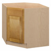 ABERDEEN Ready to Assemble 36 in. W x 34.5 in. H x 24 in. D Plywood Sink Diagonal Corner Base Cabinet in Caramel | Kunal Kitchens