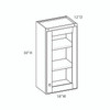 ABERDEEN Ready to Assemble 18 in. W x 30 in. H x 12 in. D Plywood Glass Door Wall Cabinet w/ Finished Interior in Caramel | Kunal Kitchens