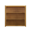 ABERDEEN Ready to Assemble 30 in. W x 30 in. H x 12 in. D Plywood Glass Door Wall Cabinet w/ Finished Interior in Caramel | Kunal Kitchens