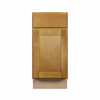ABERDEEN Ready to Assemble 15 in. W x 32.5 in. H x 24 in. D Plywood Base Cabinet in Caramel | Kunal Kitchens