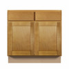 ABERDEEN Ready to Assemble 33 in. W x 32.5 in. H x 24 in. D Plywood Sink Base Cabinet in Caramel | Kunal Kitchens