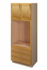 ABERDEEN Ready to Assemble 33 in. W x 90 in. H x 24 in. D Plywood Oven Tall Cabinet in Caramel | Kunal Kitchens