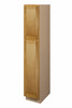 ABERDEEN Ready to Assemble 15 in. W x 84 in. H x 24 in. D Plywood Tall Cabinet w/(1) Roll-out Tray in Caramel | Kunal Kitchens