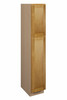 ABERDEEN Ready to Assemble 15 in. W x 90 in. H x 24 in. D Plywood Tall Cabinet w/(2) Roll-out Trays in Caramel | Kunal Kitchens