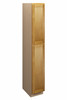 ABERDEEN Ready to Assemble 15 in. W x 96 in. H x 24 in. D Plywood Tall Cabinet w/(1) Roll-out Tray in Caramel | Kunal Kitchens