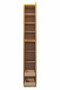 ABERDEEN Ready to Assemble 15 in. W x 96 in. H x 24 in. D Plywood Tall Cabinet w/(2) Roll-out Trays in Caramel | Kunal Kitchens