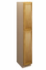 ABERDEEN Ready to Assemble 15 in. W x 96 in. H x 24 in. D Plywood Tall Cabinet w/(2) Roll-out Trays in Caramel | Kunal Kitchens