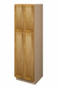 ABERDEEN Ready to Assemble 24 in. W x 84 in. H x 24 in. D Plywood Tall Cabinet w/(3) Roll-out Trays in Caramel | Kunal Kitchens