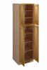 ABERDEEN Ready to Assemble 24 in. W x 84 in. H x 24 in. D Plywood Tall Cabinet in Caramel | Kunal Kitchens