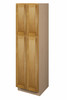 ABERDEEN Ready to Assemble 24 in. W x 90 in. H x 24 in. D Plywood Tall Cabinet w/(1) Roll-out Tray in Caramel | Kunal Kitchens