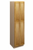 ABERDEEN Ready to Assemble 24 in. W x 96 in. H x 24 in. D Plywood Tall Cabinet w/(2) Roll-out Trays in Caramel | Kunal Kitchens