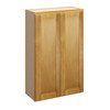 ABERDEEN Ready to Assemble 27 in. W x 42 in. H x 12 in. D Plywood Wall Cabinet in Caramel | Kunal Kitchens
