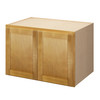 ABERDEEN Ready to Assemble 36 in. W x 24 in. H x 12 in. D Plywood Wall Cabinet in Caramel | Kunal Kitchens