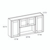 ABERDEEN Ready to Assemble 60 in. W x 30 in. H x 12 in. D Plywood Wall Cabinet in Caramel | Kunal Kitchens