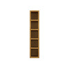 ABERDEEN Ready to Assemble 6 in. W x 30 in. H x 12 in. D Plywood Wall Wine Cabinet in Caramel | Kunal Kitchens