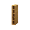 ABERDEEN Ready to Assemble 6 in. W x 30 in. H x 12 in. D Plywood Wall Wine Cabinet in Caramel | Kunal Kitchens