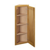 ABERDEEN Ready to Assemble 12 in. W x 42 in. H x 12 in. D Plywood Wall End Cabinet in Caramel | Kunal Kitchens