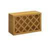 ABERDEEN Ready to Assemble 30 in. W x 18 in. H x 12 in. D Plywood Wall Wine Cabinet in Caramel | Kunal Kitchens