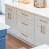 NORFOLK Assembled 33 in. W x 34.5 in. H x 24 in. D Plywood Lazy Susan Base Corner Cabinet Right in Painted White | Kunal Kitchens