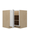NORFOLK Assembled 36 in. W x 34.5 in. H x 24 in. D Plywood Lazy Susan Base Corner Cabinet Right in Painted White | Kunal Kitchens
