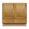 ABERDEEN Ready to Assemble 36 in. W x 34.5 in. H x 21 in. D Plywood Vanity Cabinet in Caramel | Kunal Kitchens