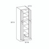 ROCKINGHAM Ready to Assemble 30 in. W x 90 in. H x 24 in. D Plywood Tall Cabinet w/(1) Roll-out Tray in Painted Stratus | Kunal Kitchens