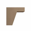 ABERDEEN 33 in. W x 23.5 in. H x 24 in. D Hanging Wall Sink Base Plumbing Skirt in Caramel | Kunal Kitchens