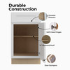 PEMBROKE Assembled 18 in. W x 34.5 in. H x 24 in. D Plywood Base Cabinet in Painted White | Kunal Kitchens